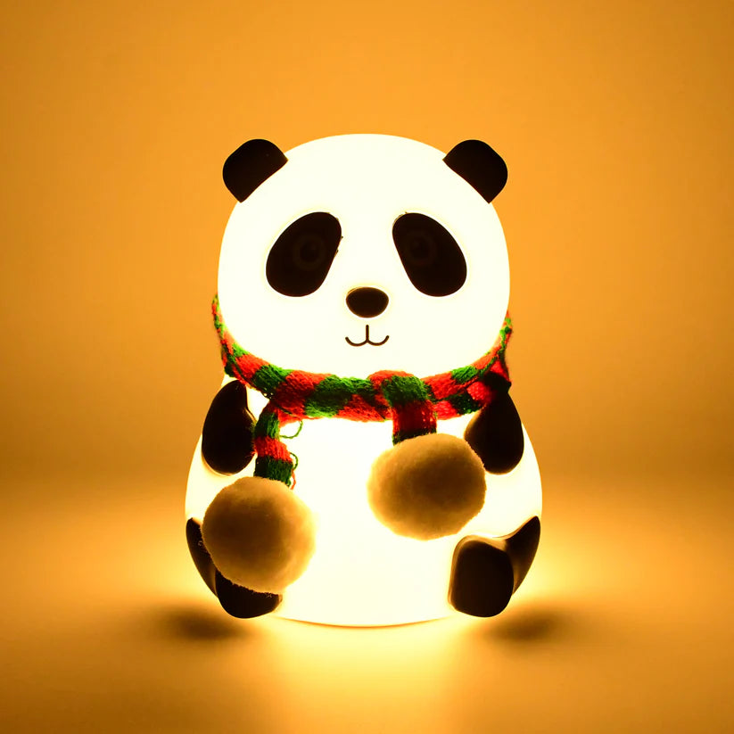 Cute Panda Squishy Night Light - Tap & Remote Control