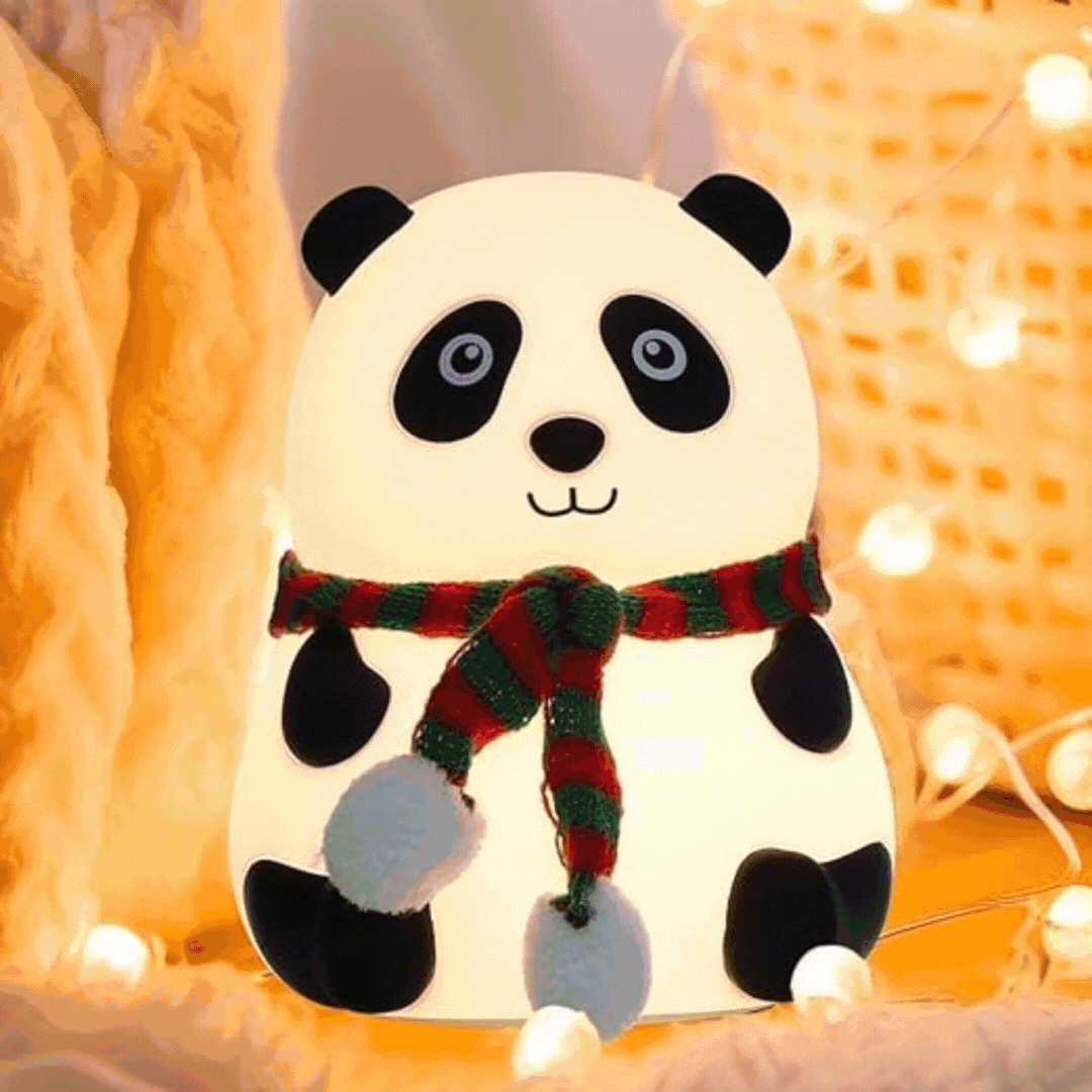 Cute Panda Squishy Night Light - Tap & Remote Control