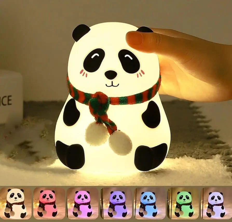 Cute Panda Squishy Night Light - Tap & Remote Control