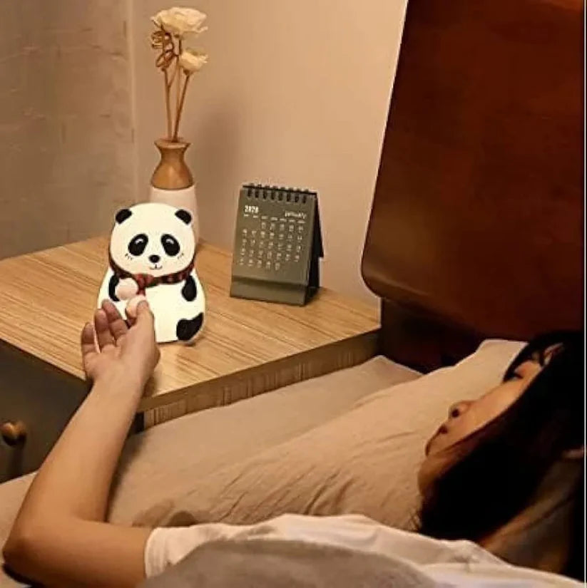 Cute Panda Squishy Night Light - Tap & Remote Control