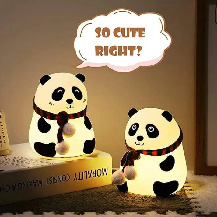 Cute Panda Squishy Night Light - Tap & Remote Control